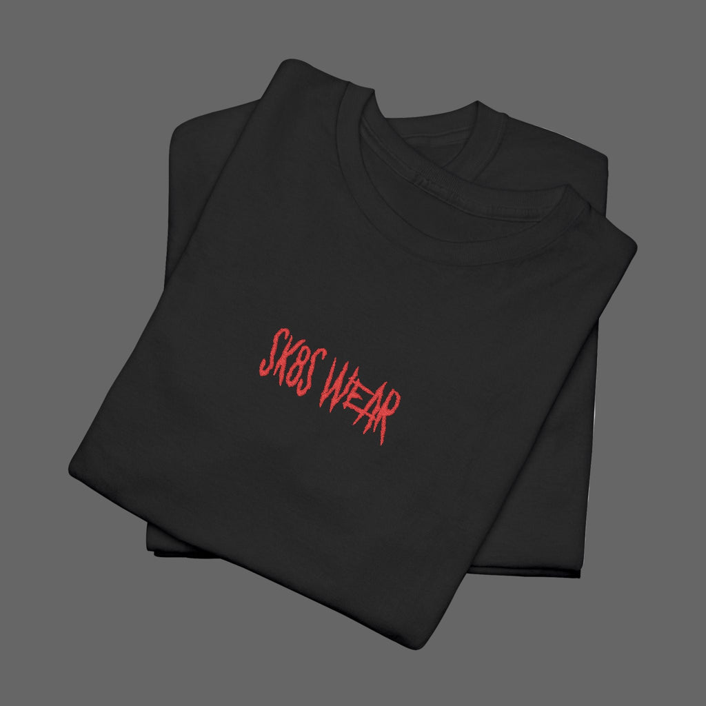 BOX LOGO embroidered black t-shirt