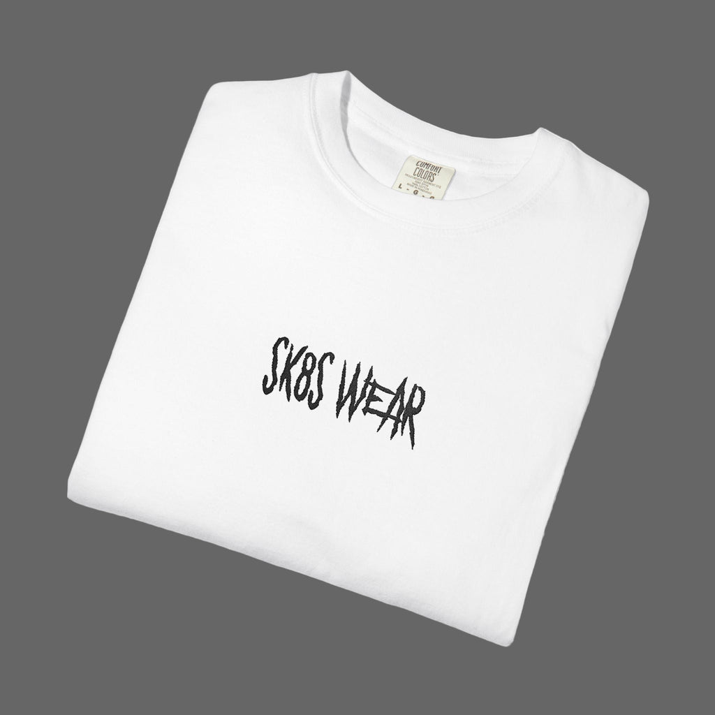 BOX LOGO embroidered white t-shirt