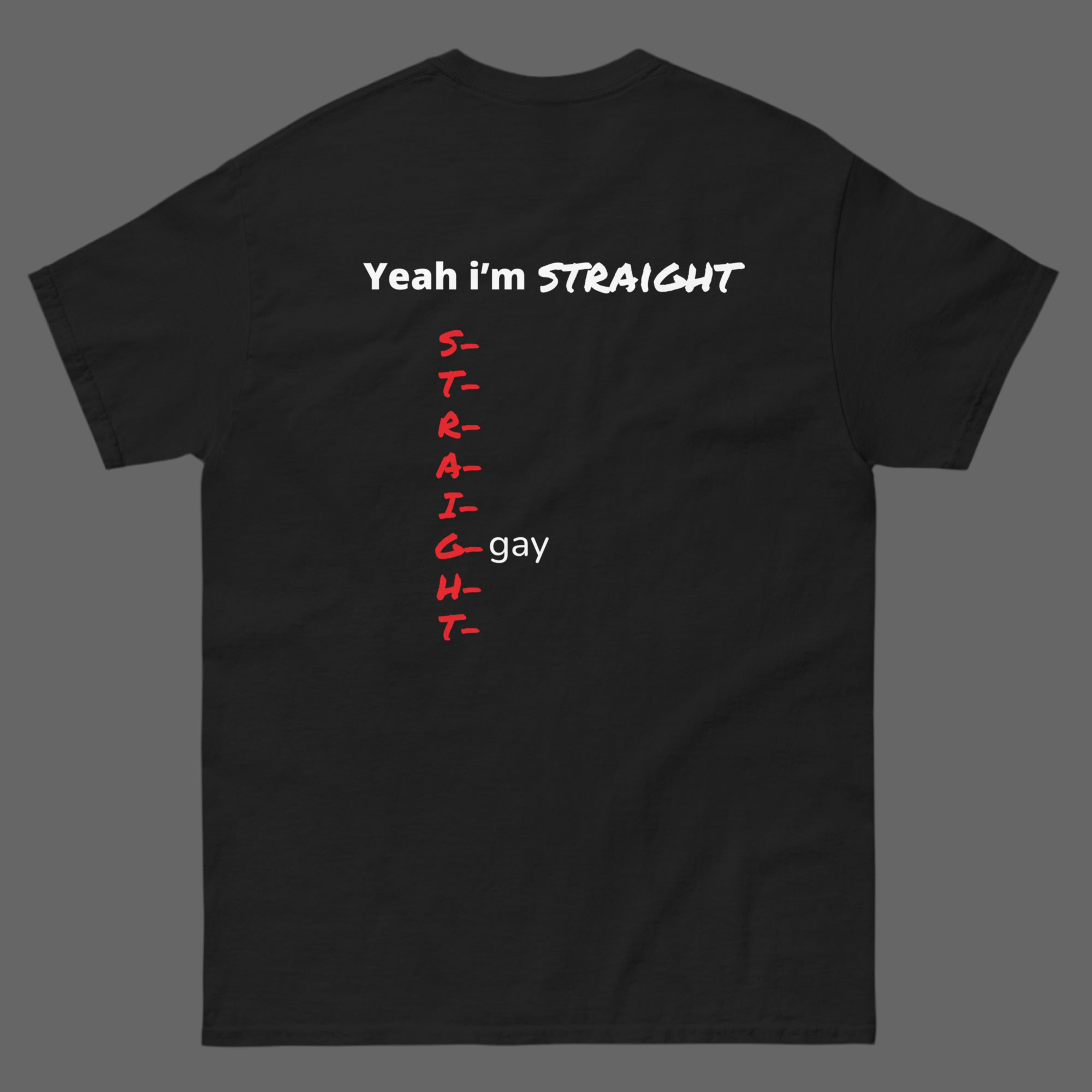 STRAIG(gay)HT t-shirt