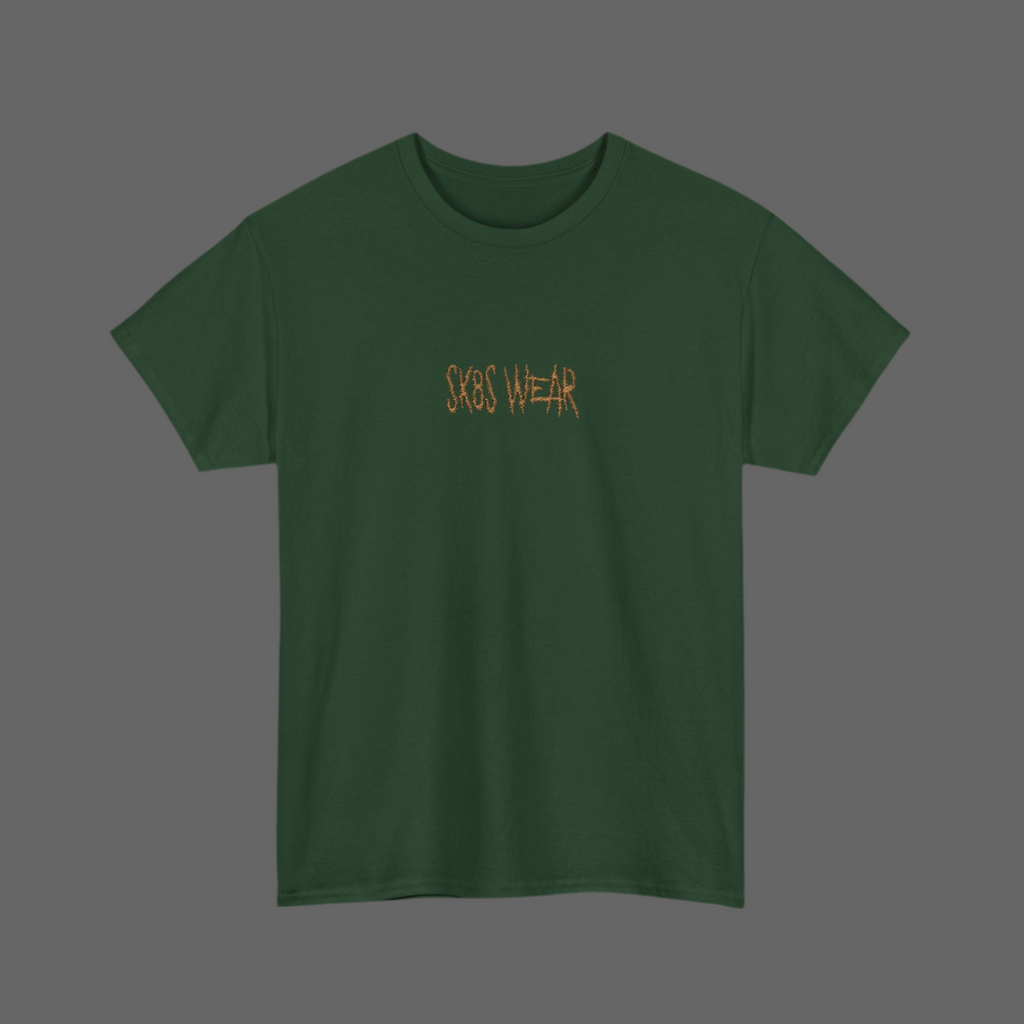 BOX LOGO embroidered green t-shirt