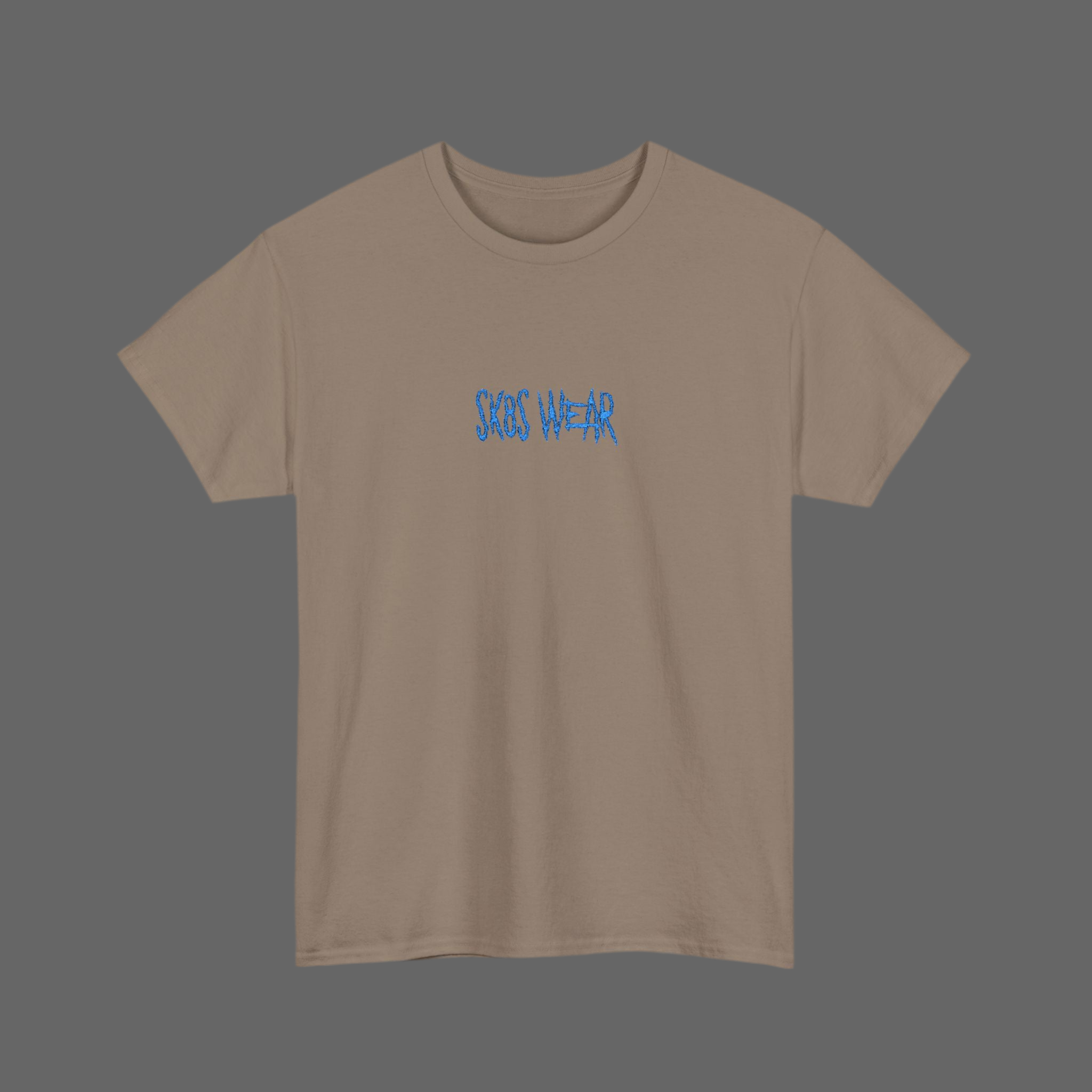BOX LOGO embroidered brown t-shirt